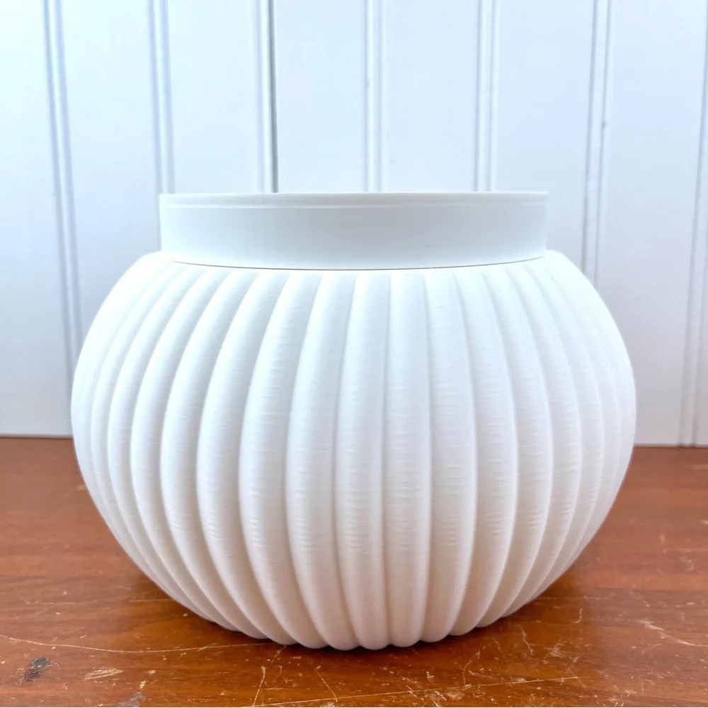 Indoor Planter Pot, The Roni Planter, 3D Printed, Houseplants Pot